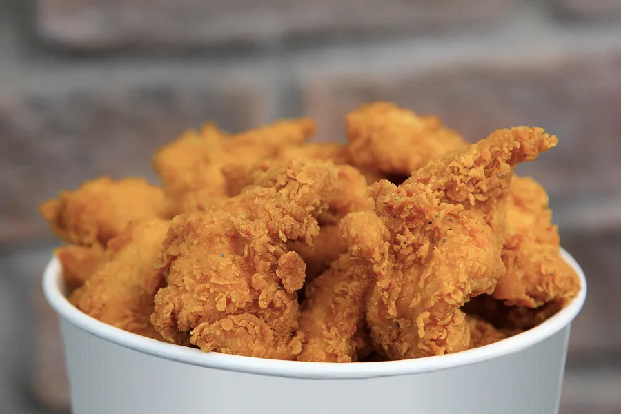 A basket of chicken wings