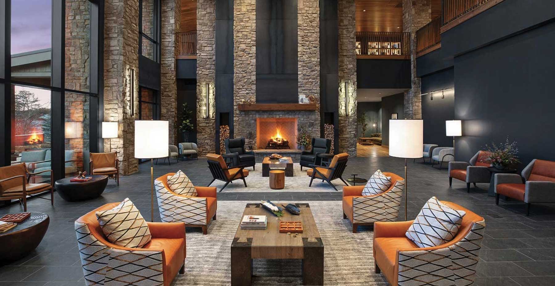 lobby of the Cloudland resort on Lookout Mountain