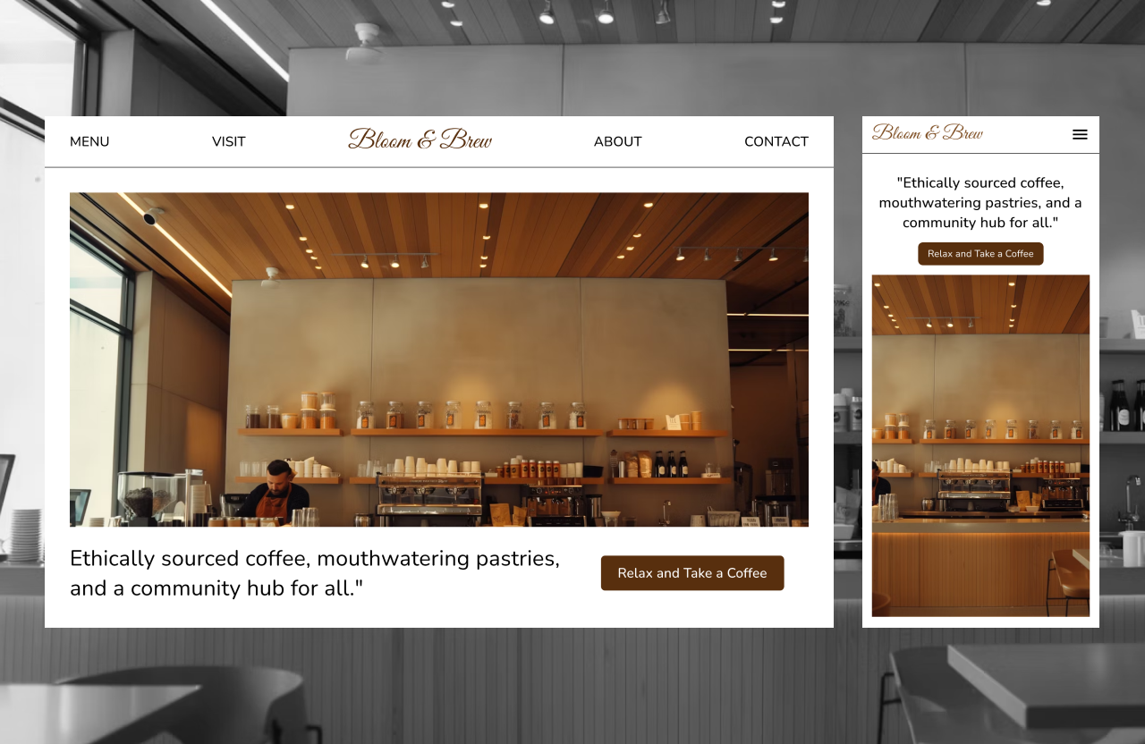 ☕ Bringing a coffee shop's story to life through web design. We're passionate about creating digital experiences that leave a lasting impression. Ecommerce website for a aesthetic coffee shop.