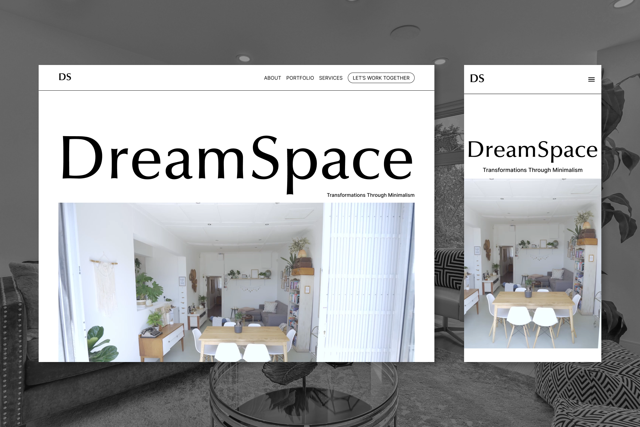 A minimal website design built specifically for interior designers. Think clean lines, stunning visuals, and a user experience that reflects your refined taste.