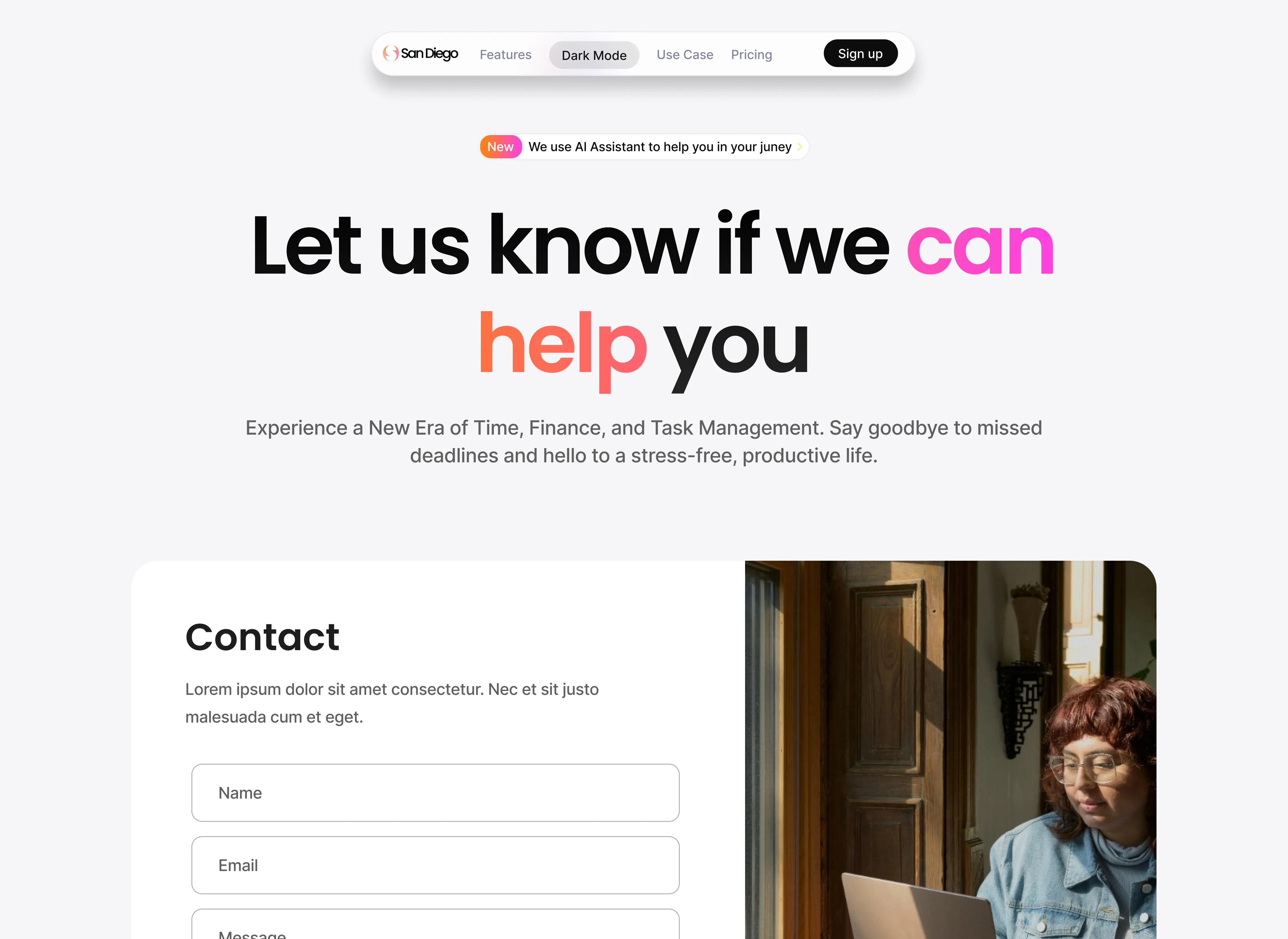 SaaS Webflow Template - SanDiego - Designed by Azwedo.com and Wedoflow.com