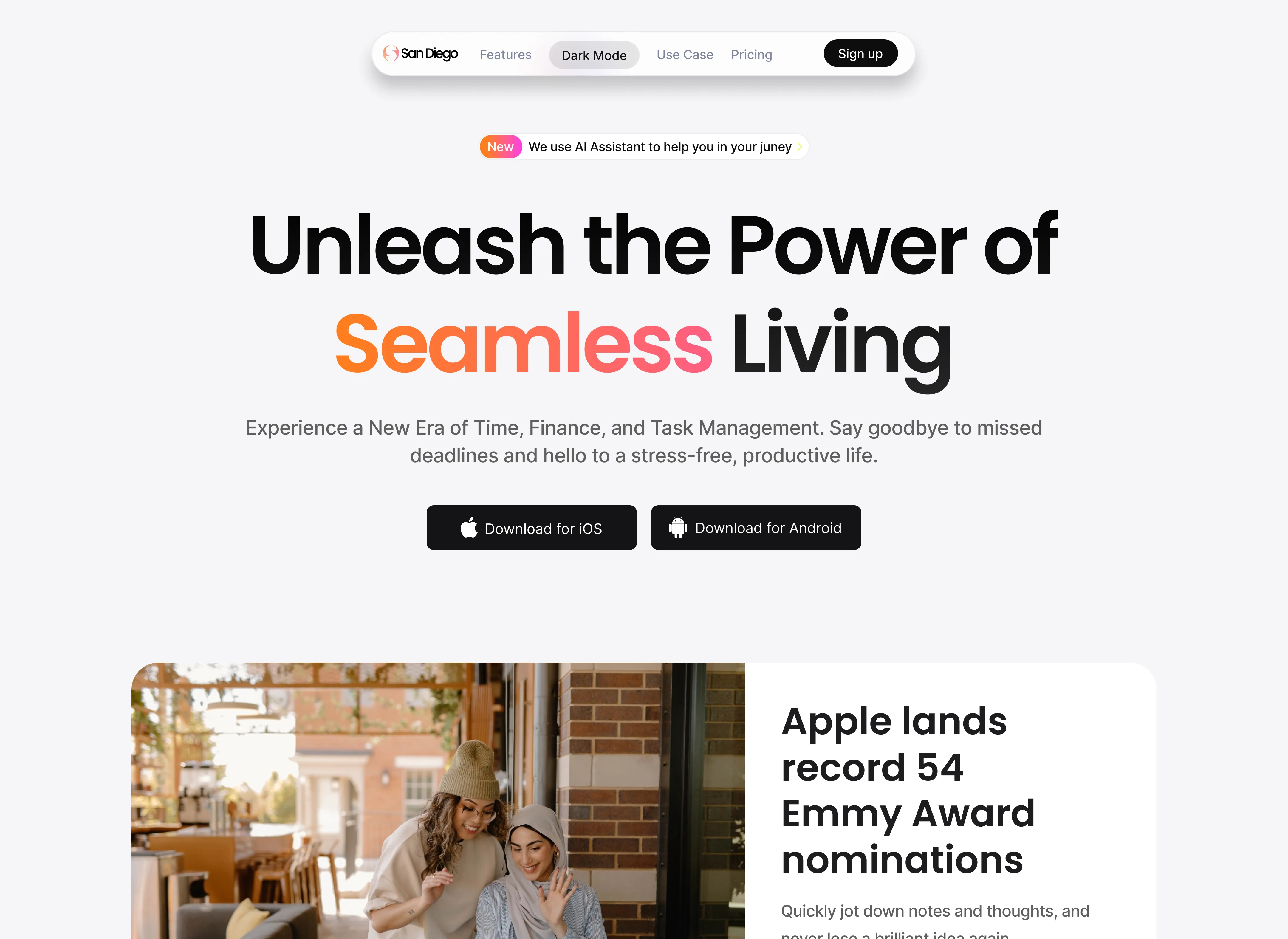SaaS Webflow Template - SanDiego - Designed by Azwedo.com and Wedoflow.com