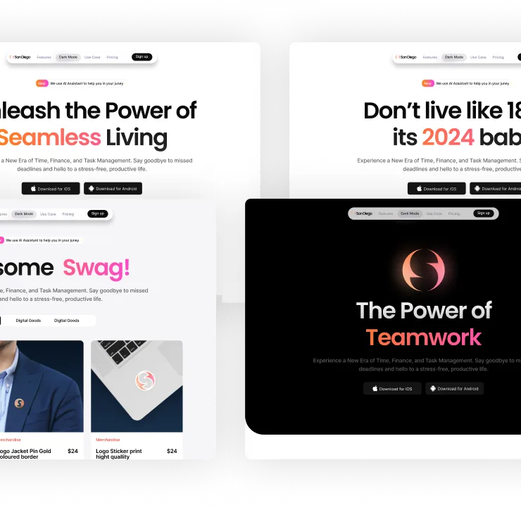 SaaS Webflow Template - SanDiego - Designed by Azwedo.com and Wedoflow.com