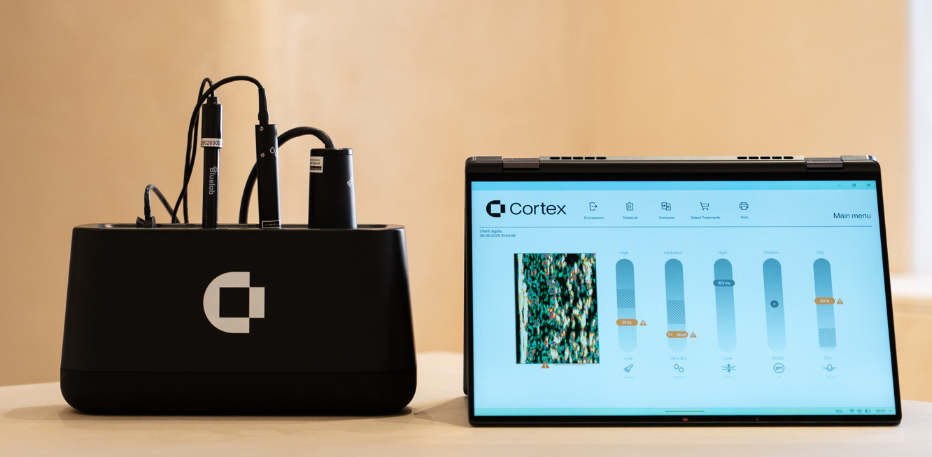 Diagnostyka skóry w gabinecie kosmetologicznym z użyciem systemu Dermalab Aesthetic