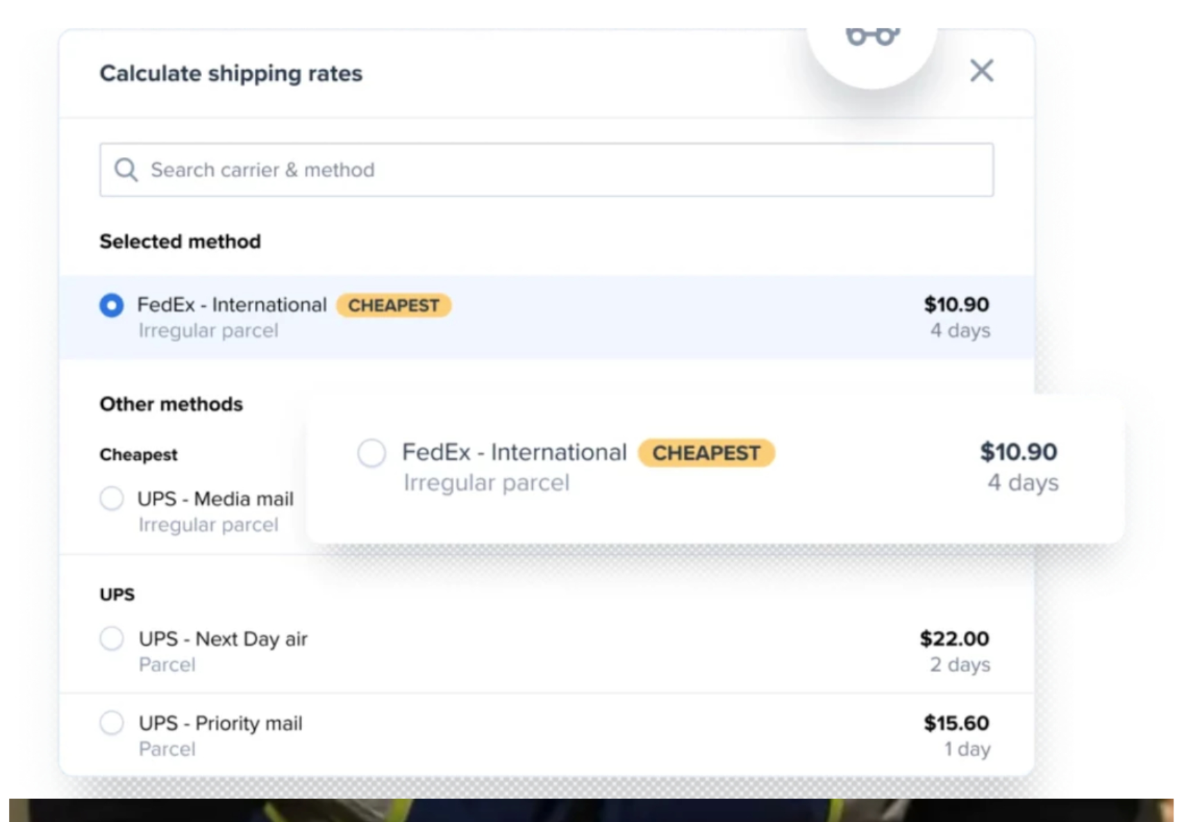 ShipBots shipping rate shopping