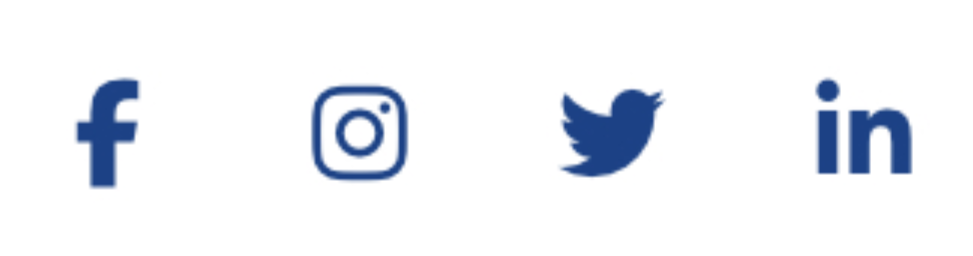 Facebook, Instagram, Twitter, LinkedIn