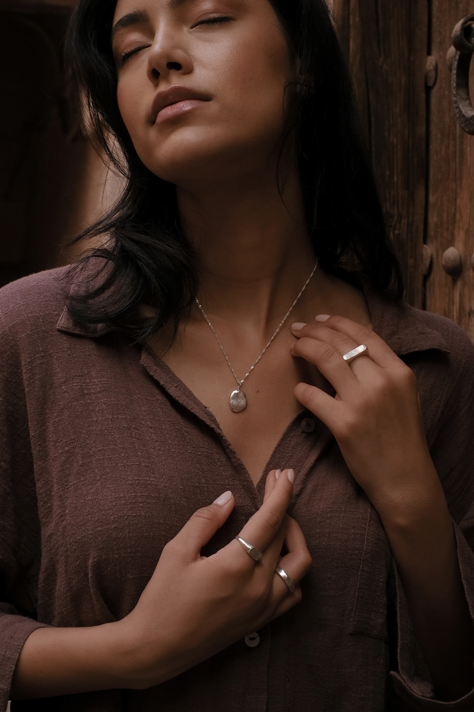 Aura Necklace · Silver