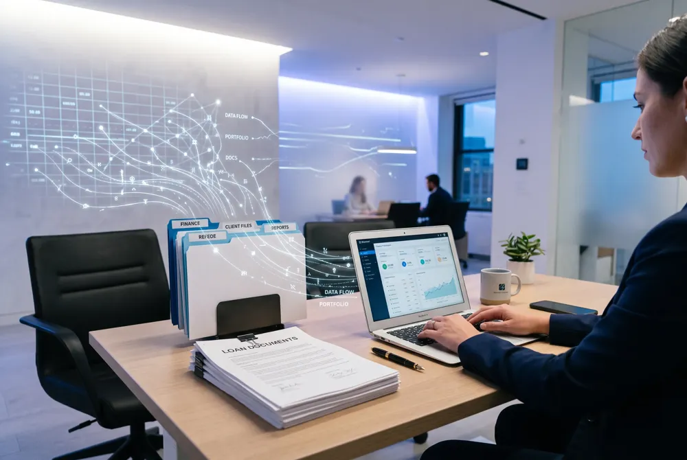 Fuse's narrow AI agents read documents, validate data, run fraud checks, and send borrower communications, so loan files are populated before a human ever opens them.