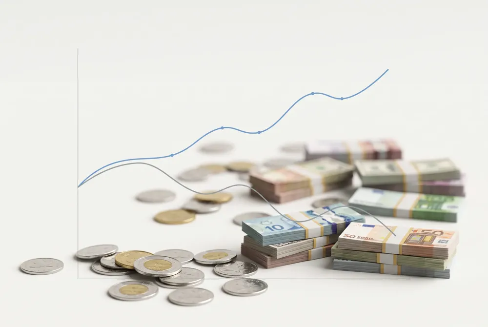 Whole life premiums run 5 to 15 times higher than term for the same death benefit, with the widest gap at younger ages.
