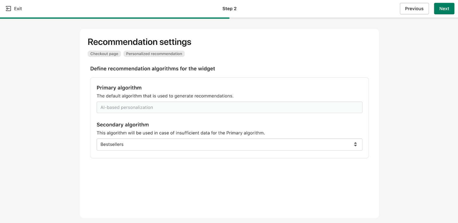 choose checkout recommendation type boost commerce