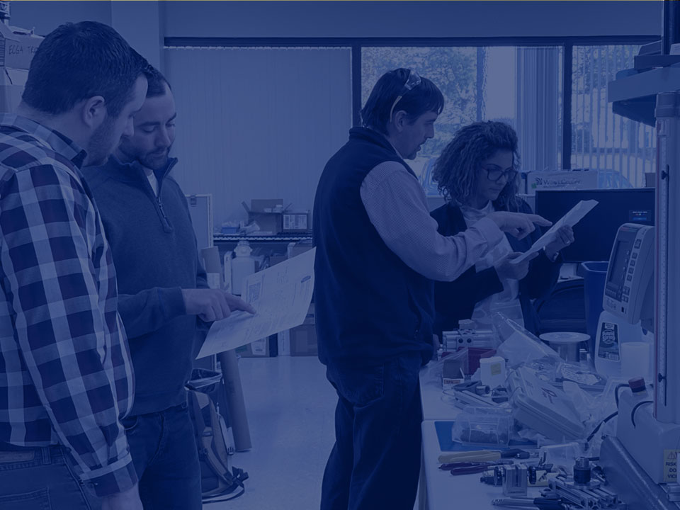 Sage Product Development team in a medical development device concept and design meeting