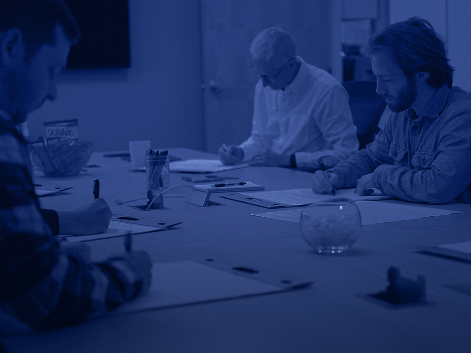 Sage Product Development team in a medical development device concept and design meeting