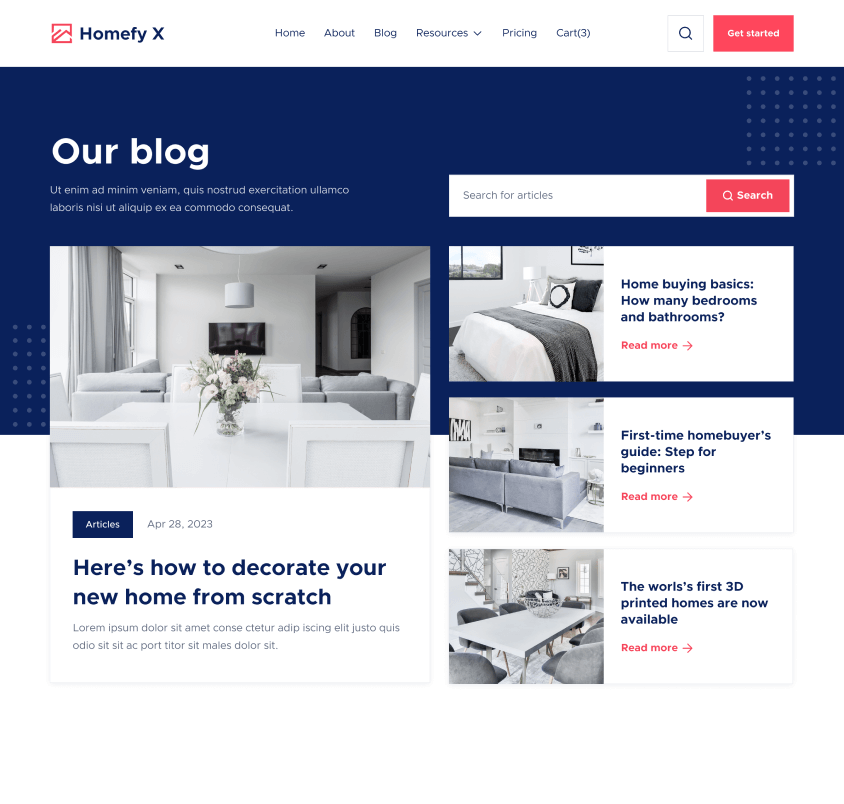 Blog V2 - Homefy X Webflow Template
