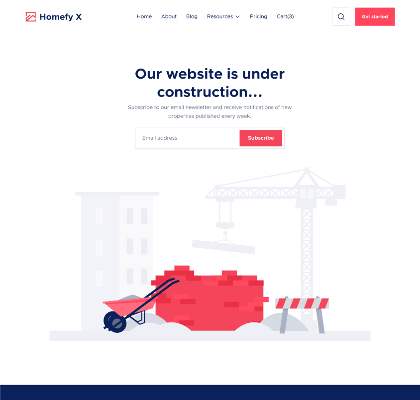 Coming Soon - Homefy X Webflow Template
