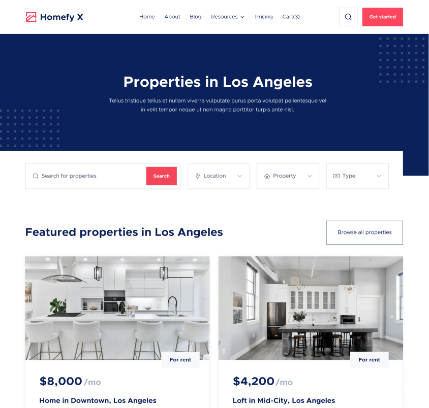 Location - Homefy X Webflow Template