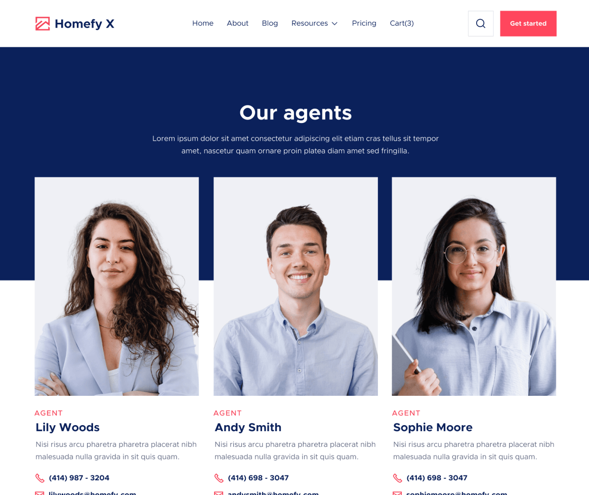 Agents - Homefy X Webflow Template