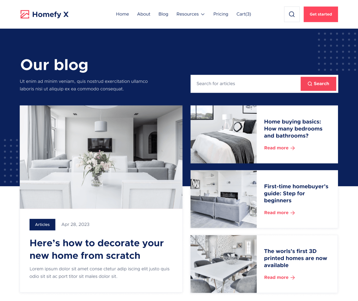 Blog V2 - Homefy X Webflow Template