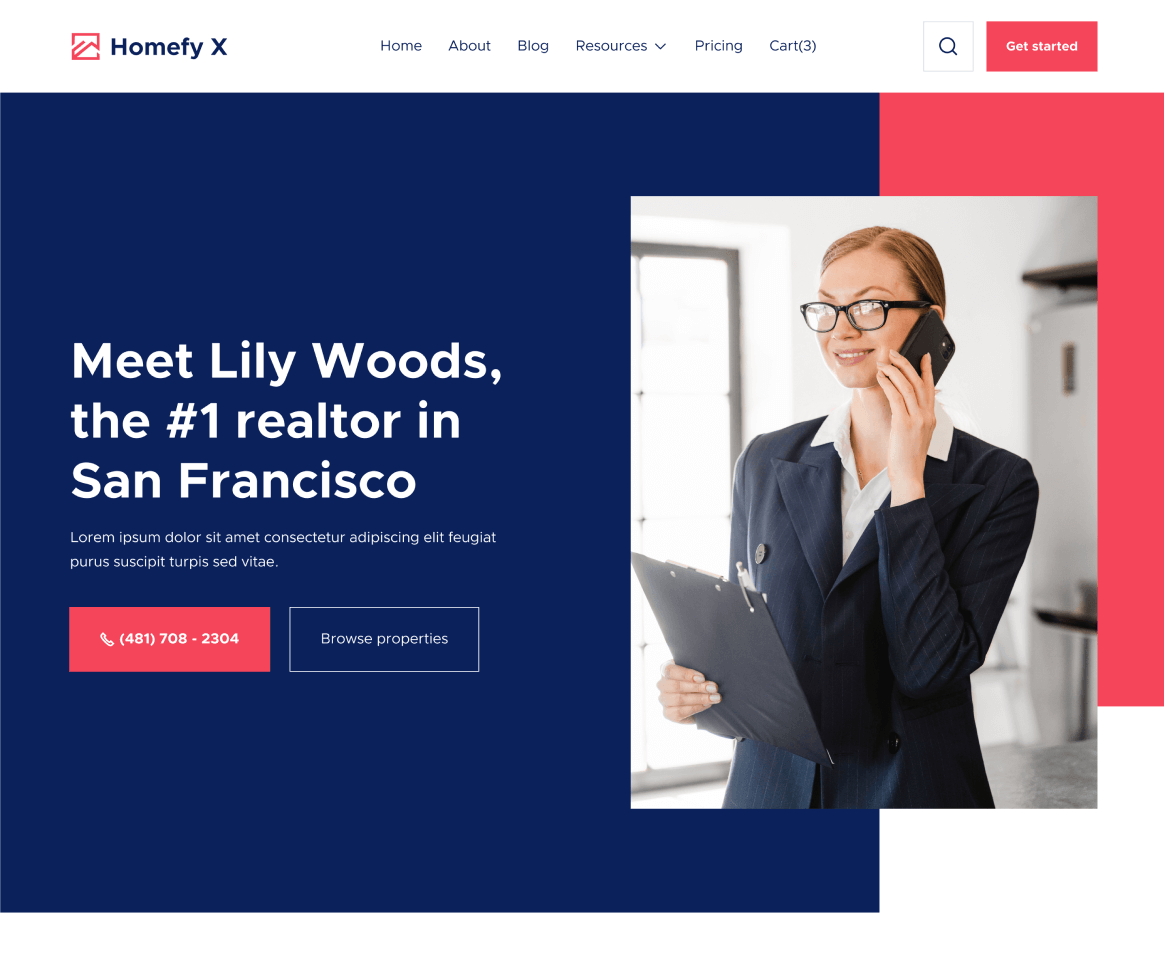 Home V3 - Homefy X Webflow Template