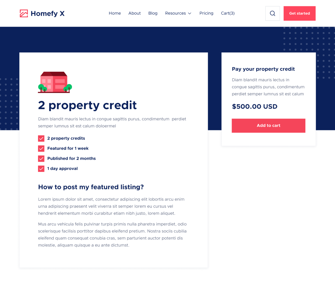 eCommerce Single - Homefy X Webflow Template