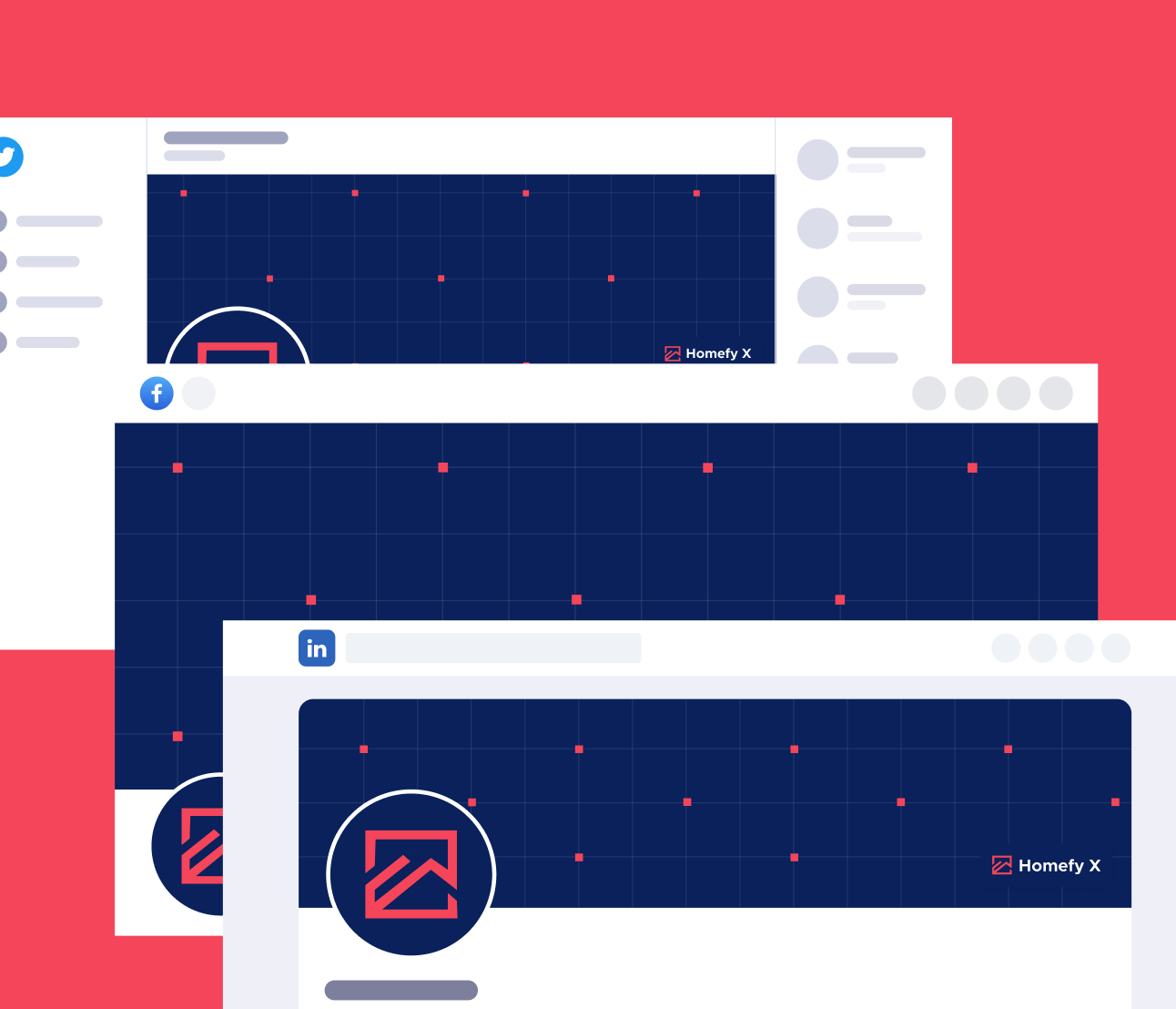 Social Media - Homefy X Webflow Template