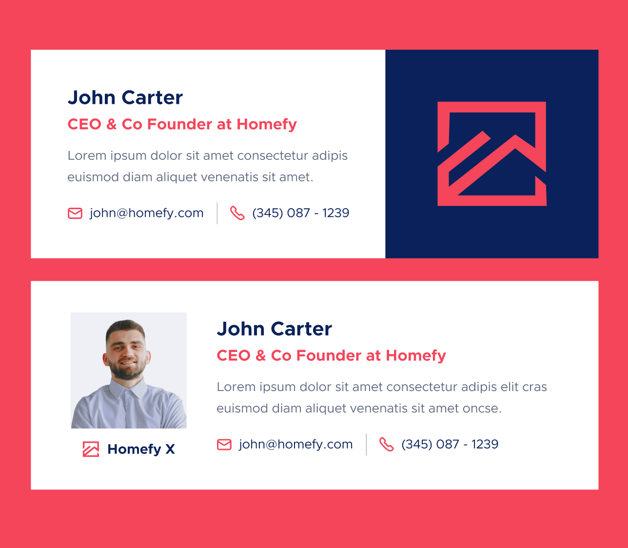 Email Signature - Homefy X Webflow Template