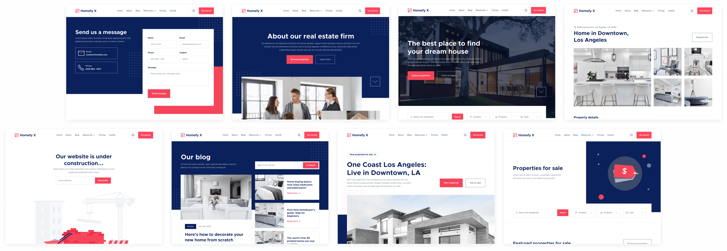 Buy Template - Homefy X Webflow Template