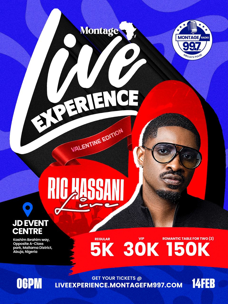 A big bold photo of Ric Hassani