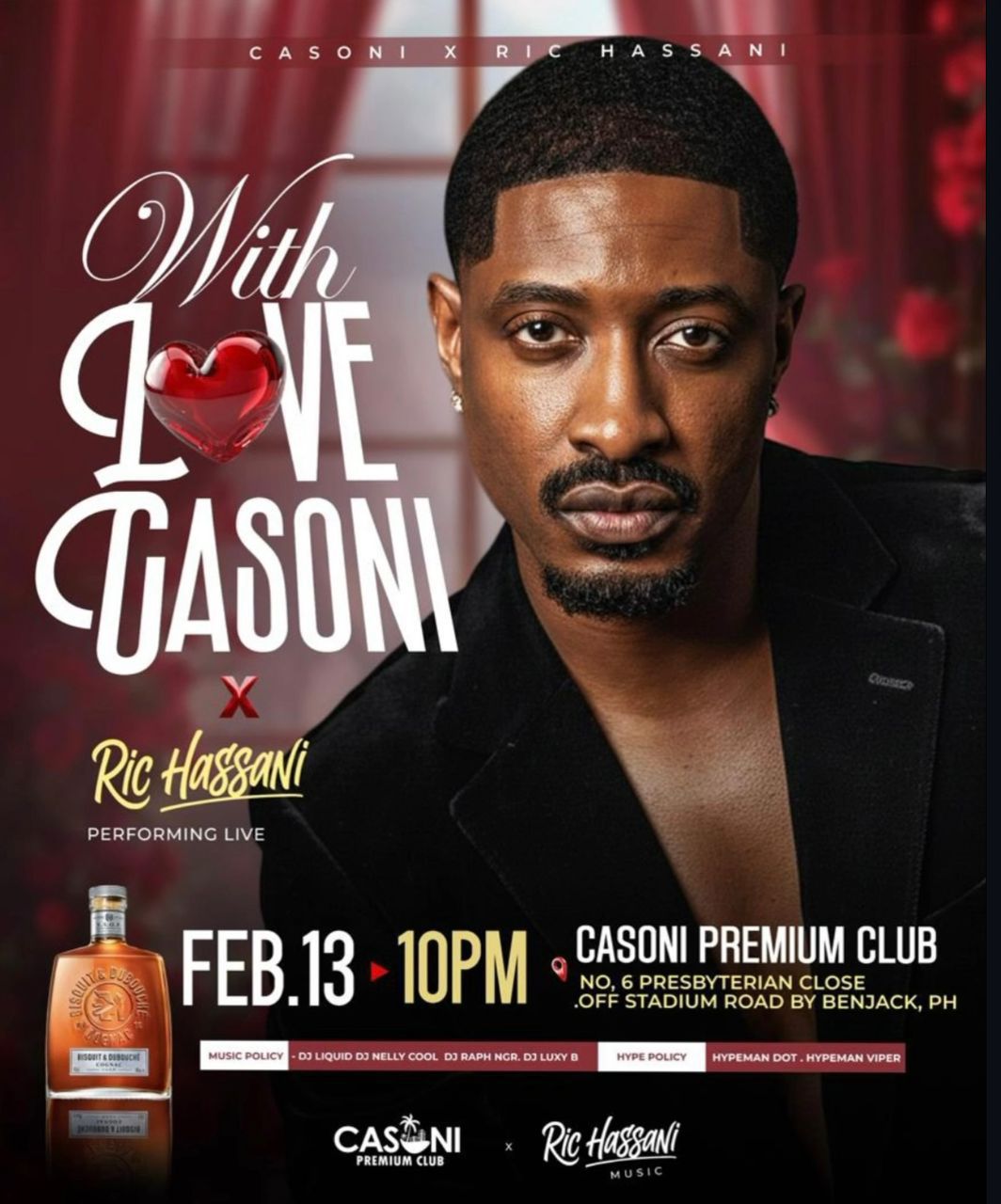 A big bold photo of Ric Hassani