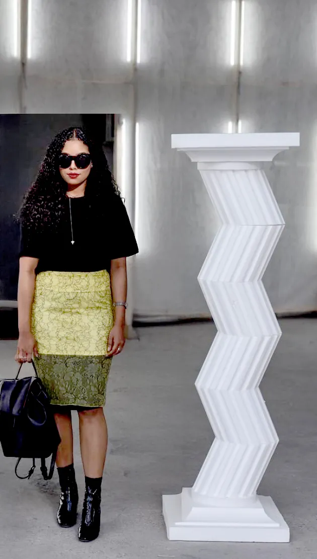 dubai influencer Tumi for powerhouse installation