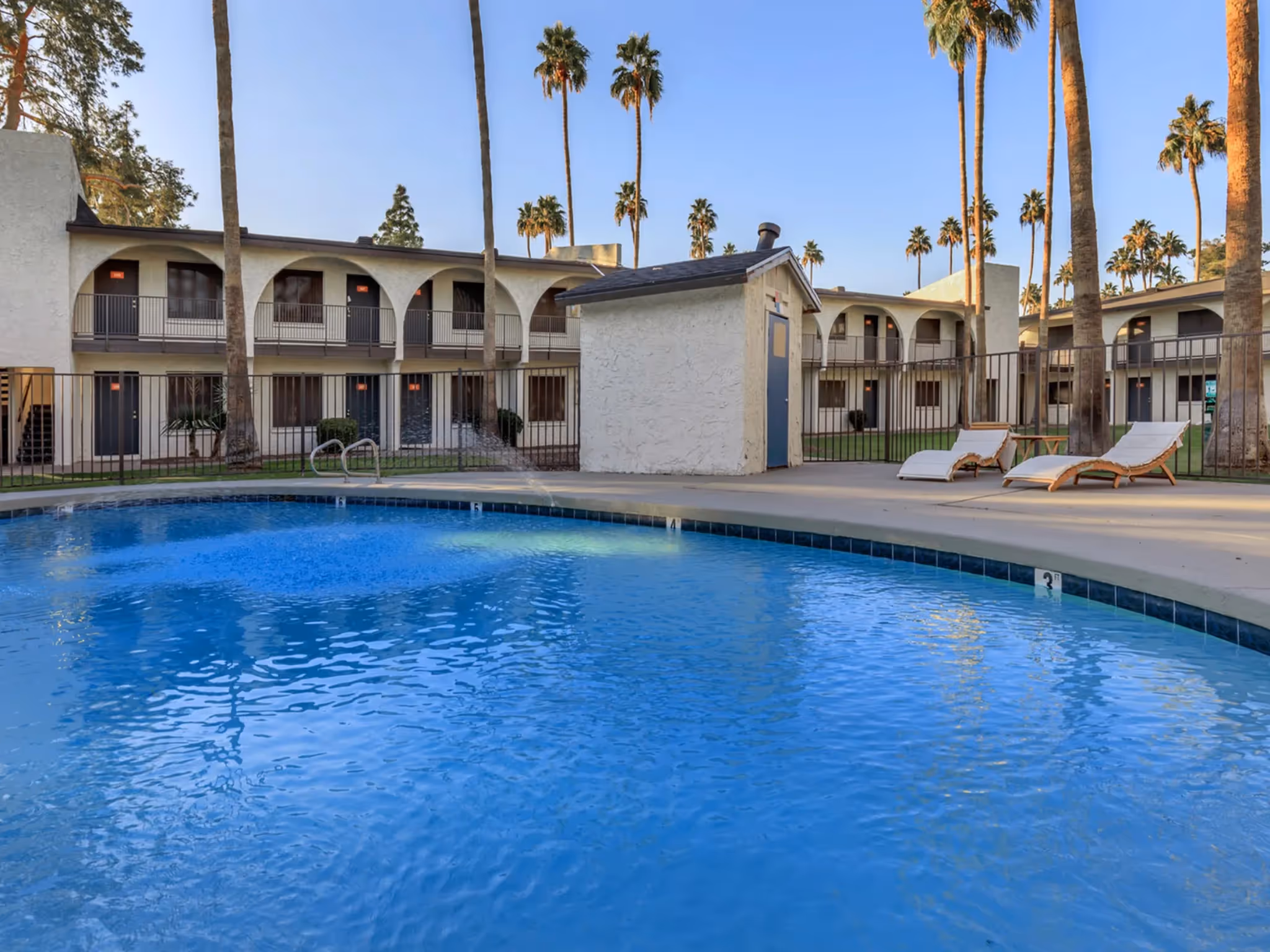 Pool and poolside area at Lumina on 19th.