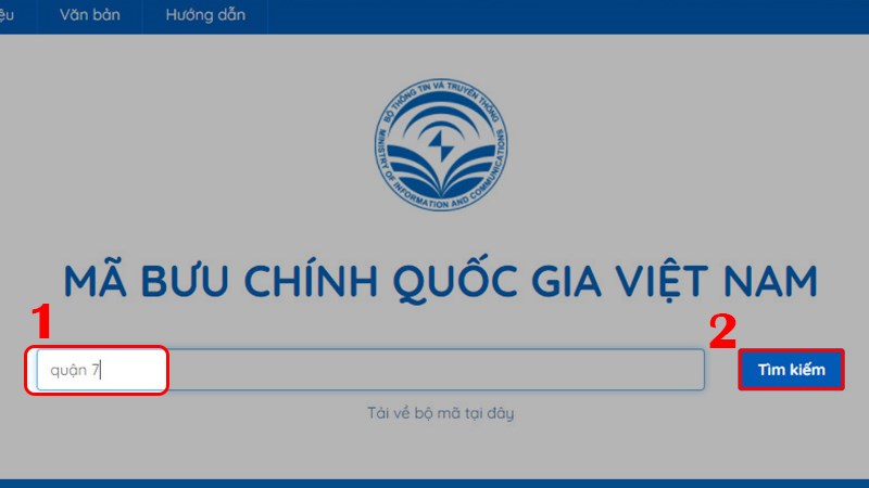 Tra cứu mã zip code