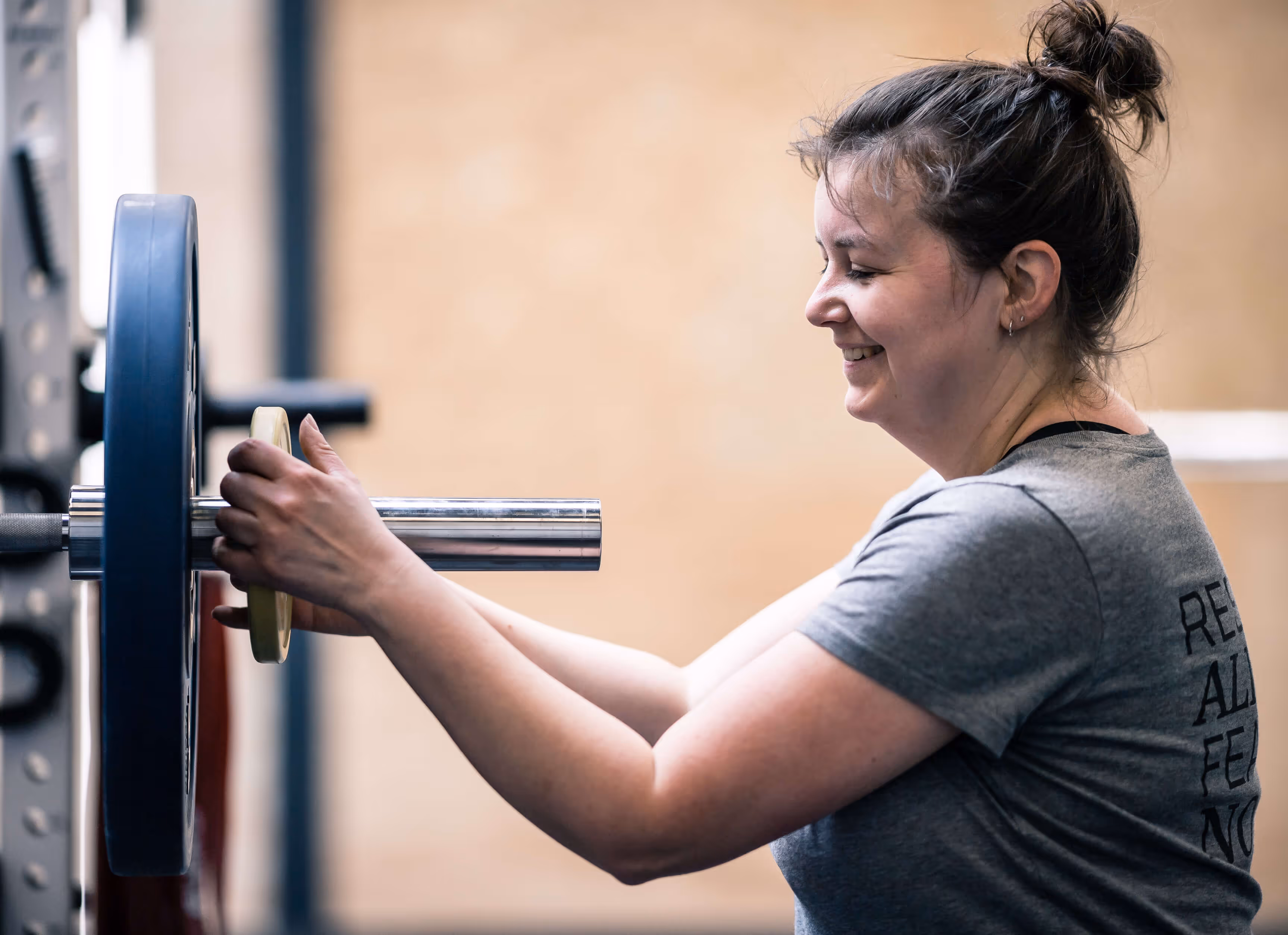 A woman putting on weights