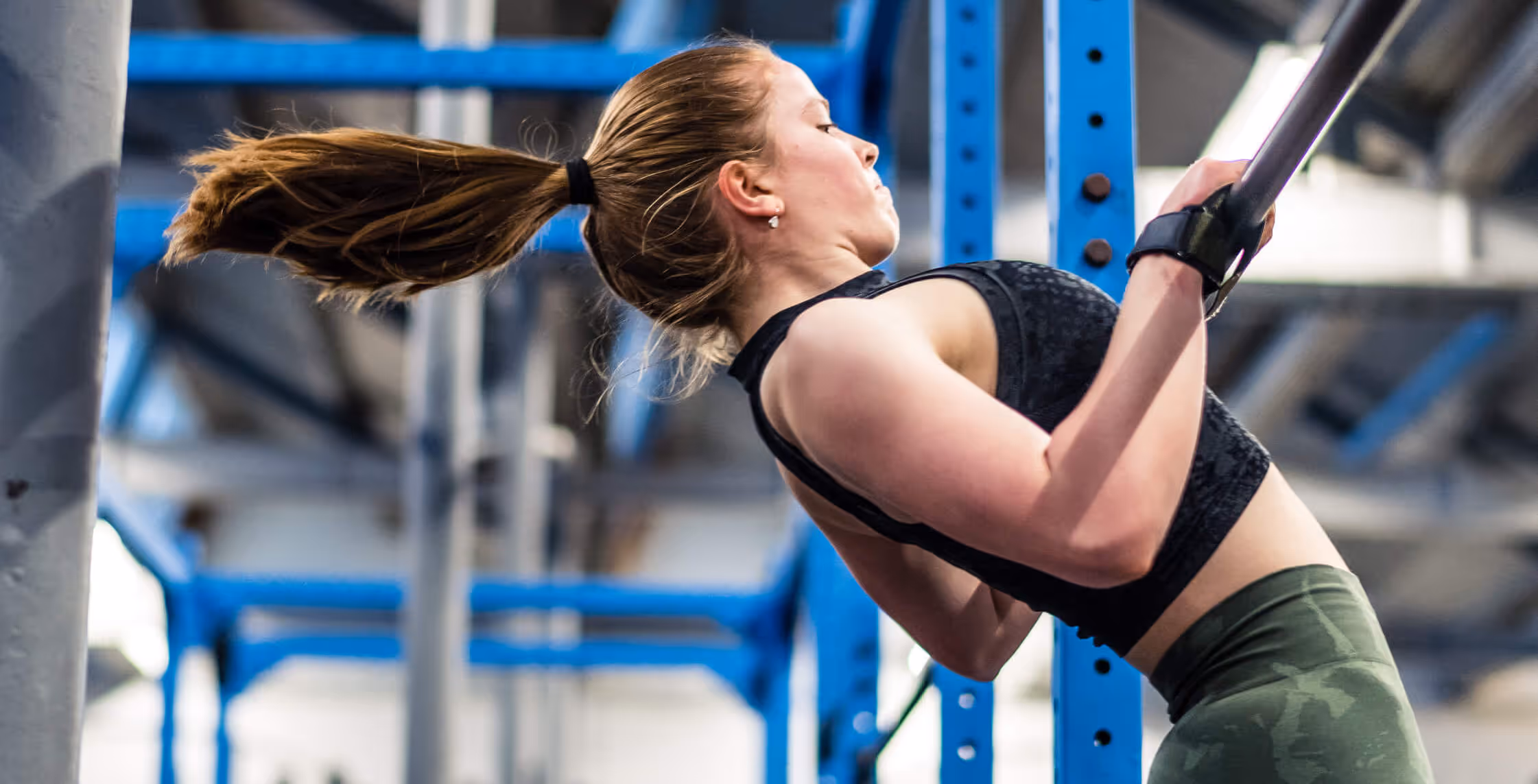 Female athlete during Crossfit Training