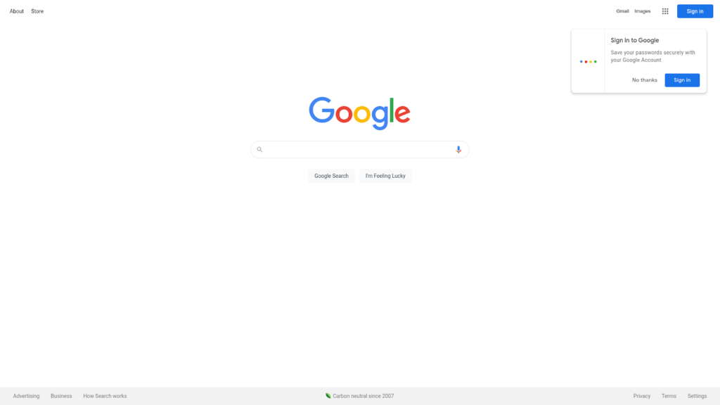 Google search bar