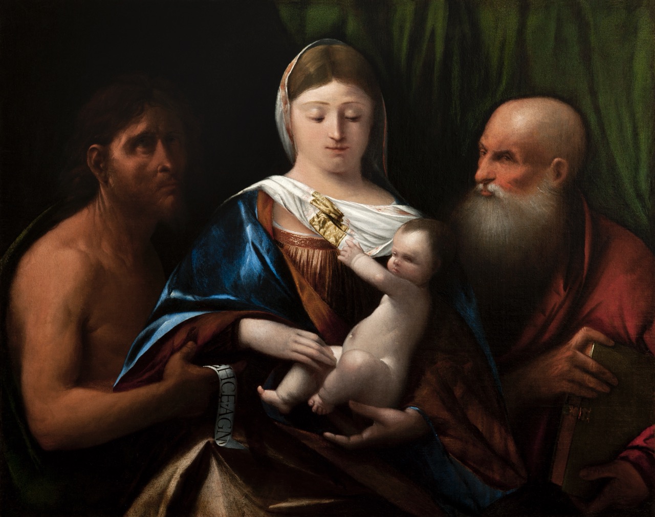 MADONNA AND CHILD WITH SAINTS JOHN THE BAPTIST AND JEROME 1516