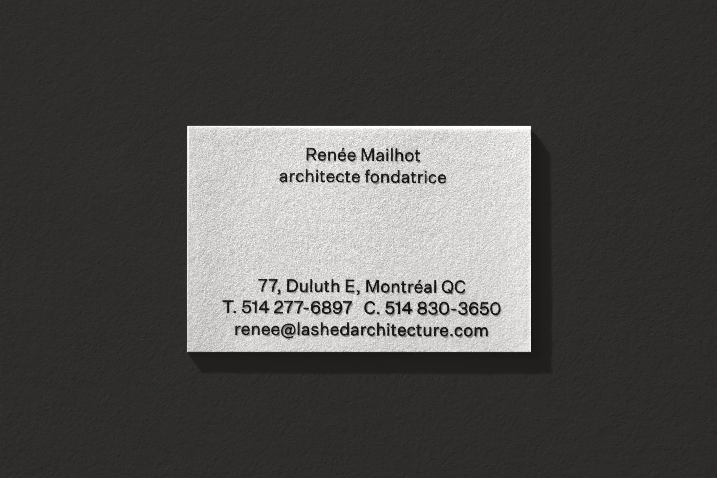 Carte d'affaire la Shed