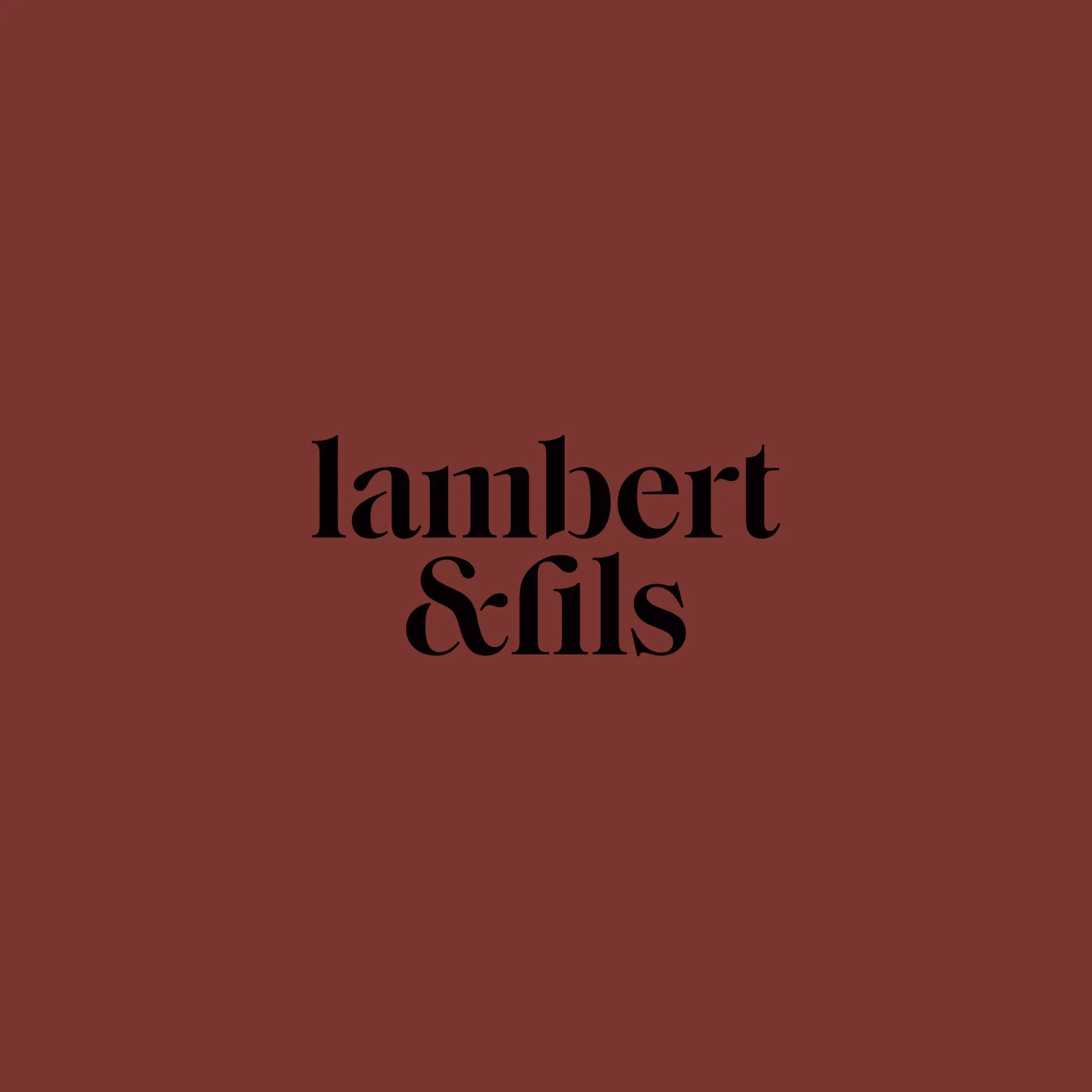 Logotype minimal Lambert&Fils