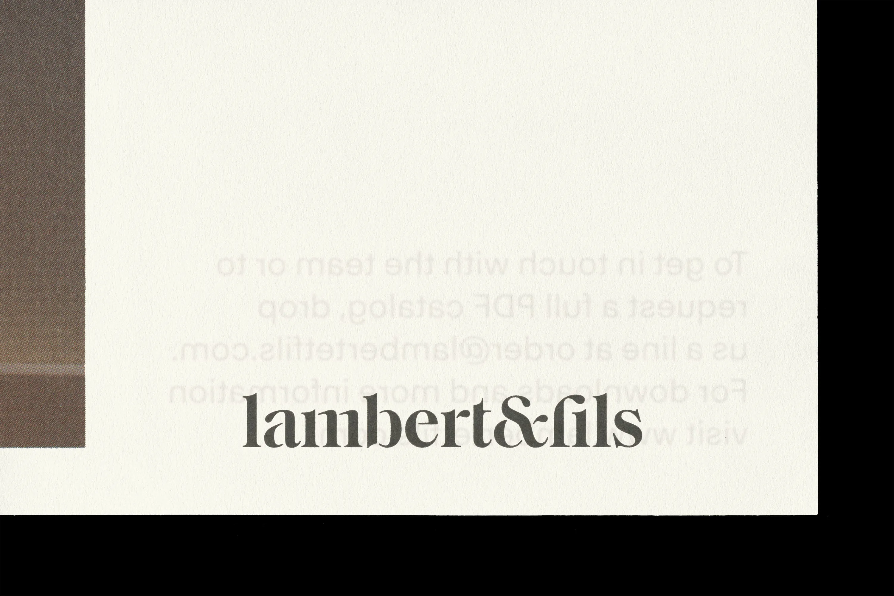 Logotype Lambert&Fils imprimé