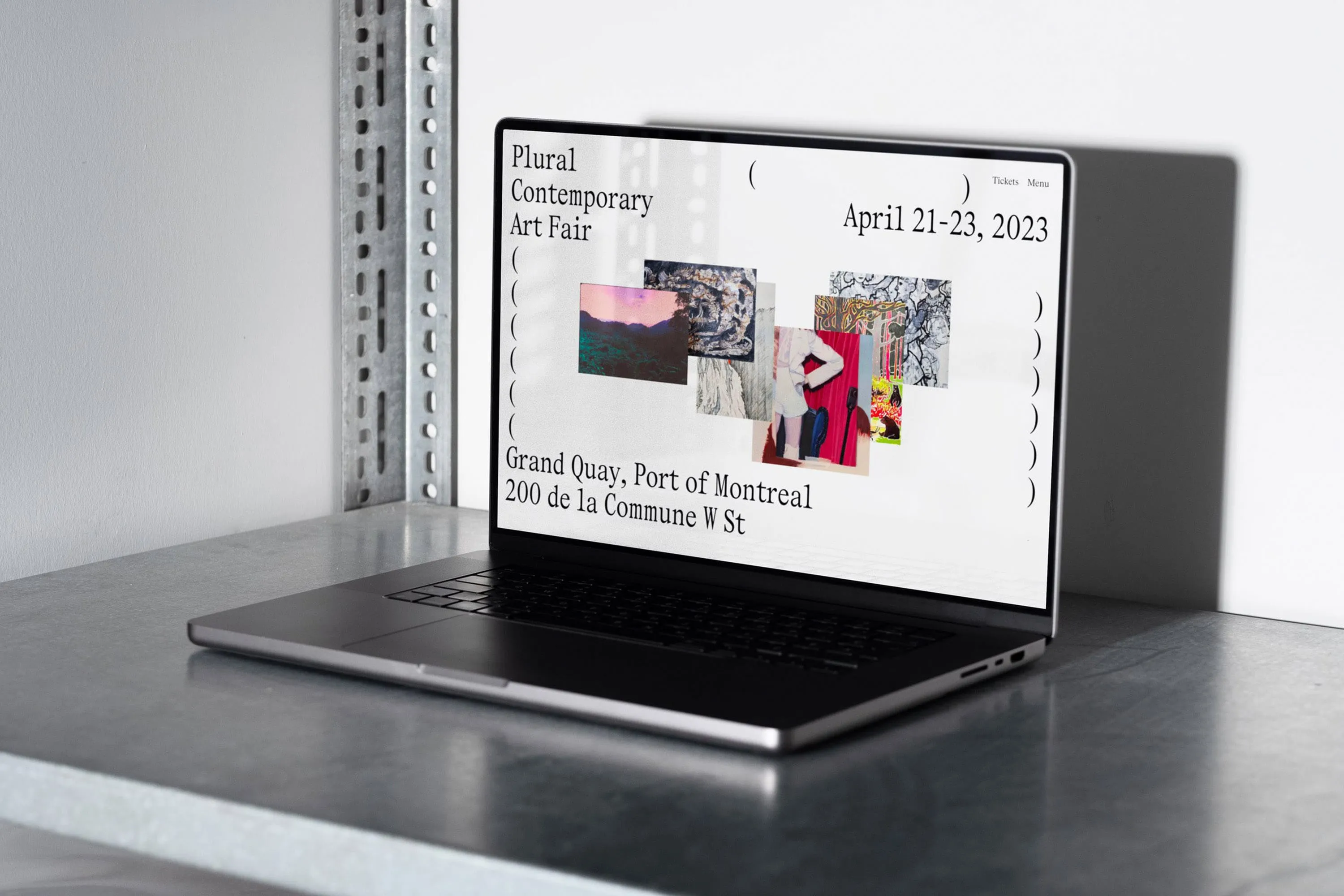 Interface web Plural 2023 sur ordinateur portable