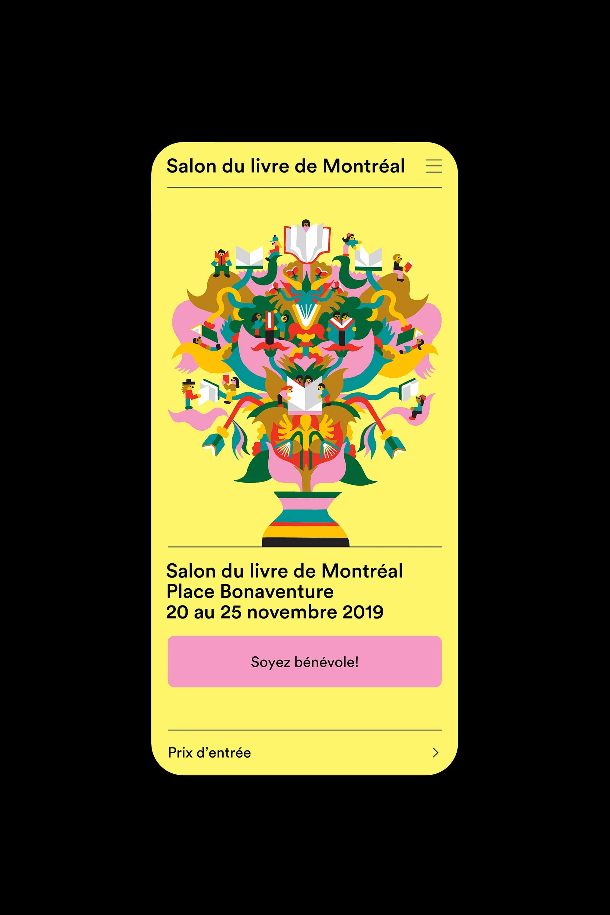 Salon du livre sur iPhone