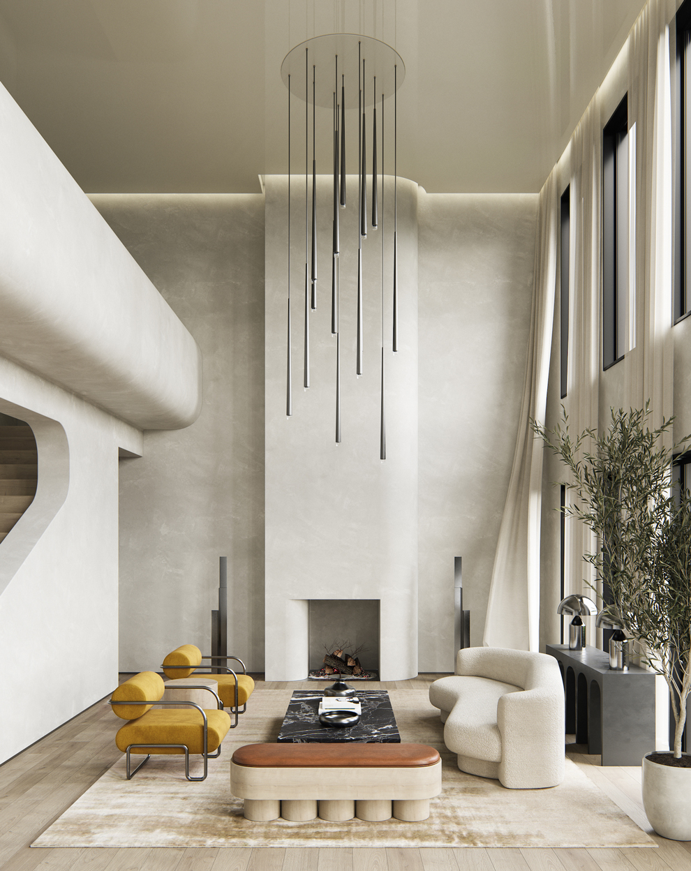 WEST 11TH STREET PLASTER LIVING ROOM 