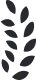 Black leaf illustration with a symmetrical design, featuring multiple pointed leaves arranged vertically.