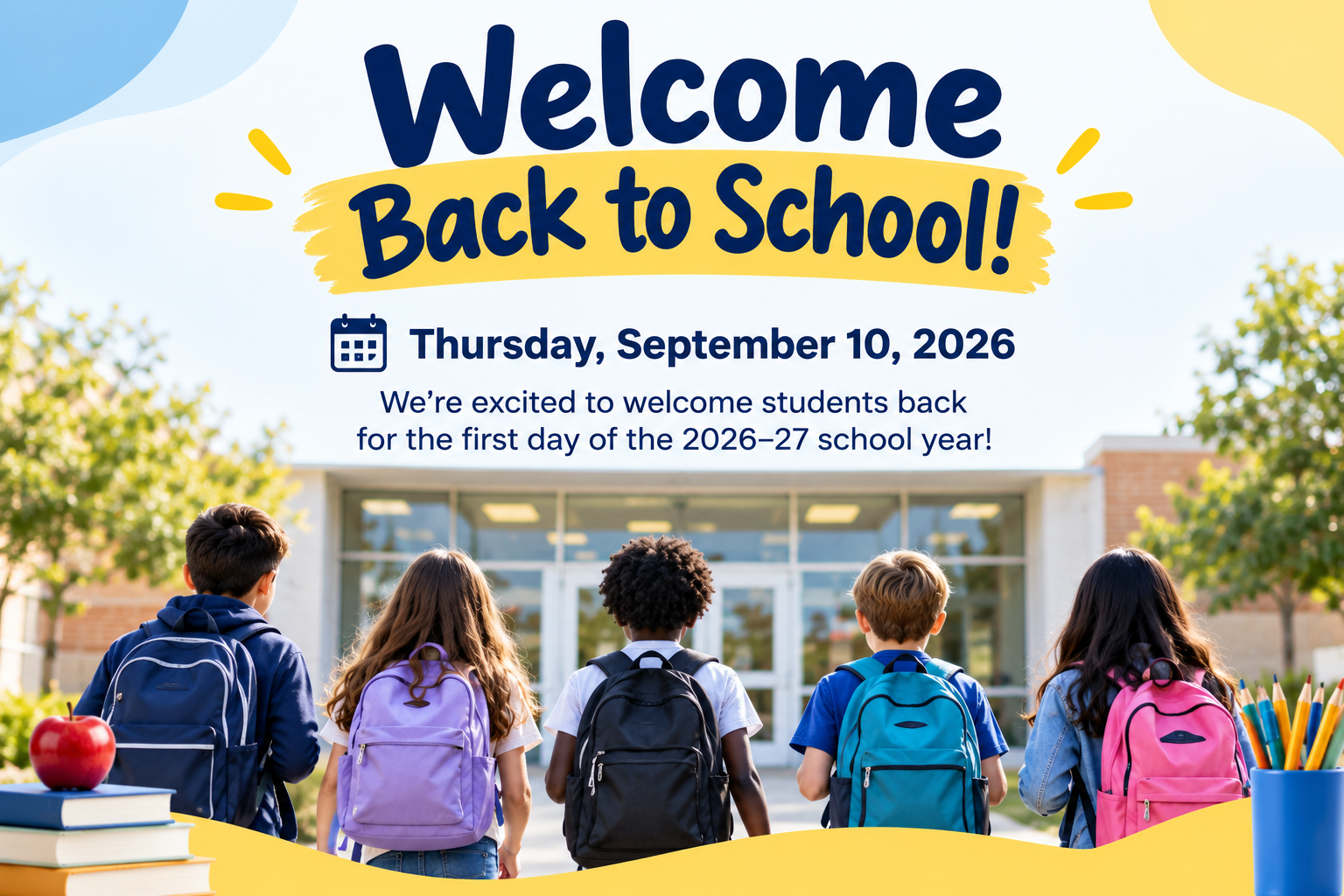 Welcome Back to School - Thursday, September 10, 2026
