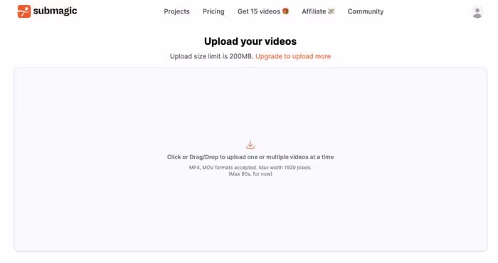 Téléchargement de la vidéo submagic