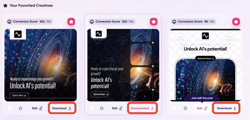 download ads on adcreative
