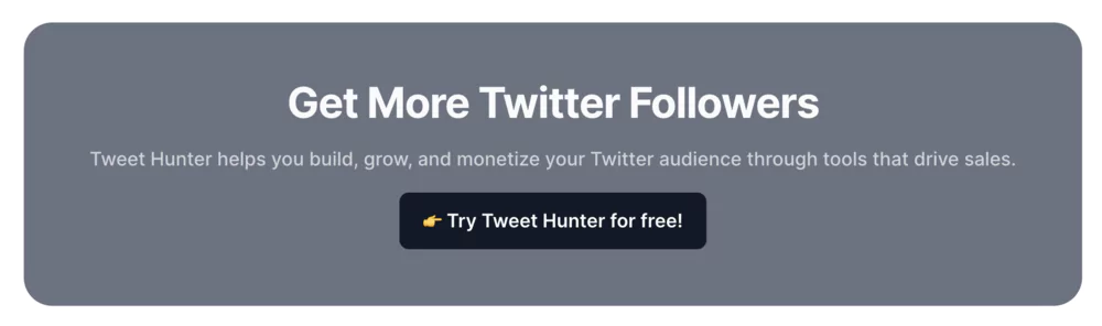 L'interface intuitive de Tweet Hunter, votre nouveau cockpit de croissance Twitter