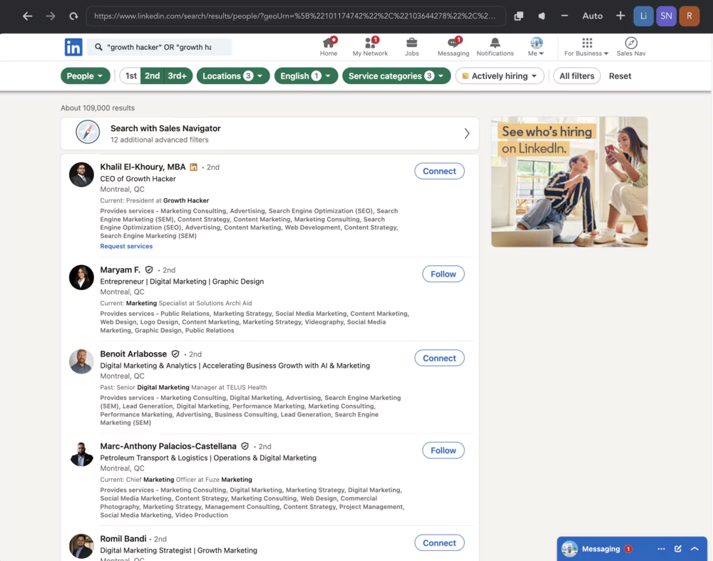 Utilisez la recherche par mots-clés pour trouver votre audience cible