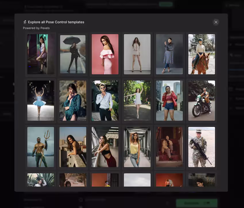 post control templates on RenderNet AI