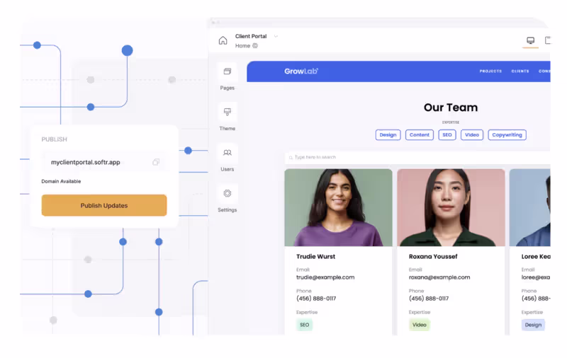 Automatisations et workflows sur Softr