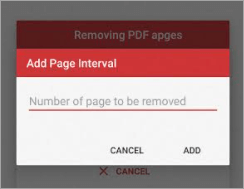 Select the page you want to delete